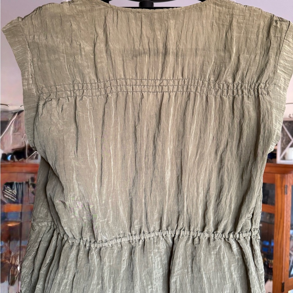 Sanctuary Olive Button-Down Blouse - image 3